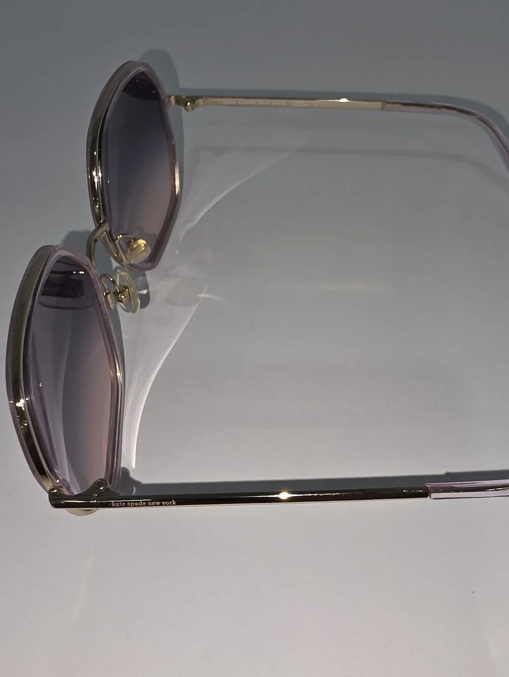 Kate Spade Sunglasses Nicola Purple frame Hello Sunshine Oversize Round
